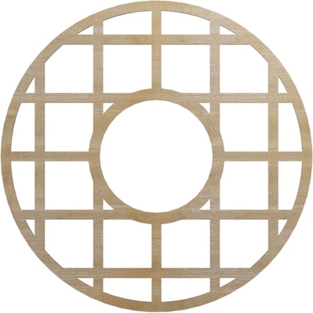 Ekena Millwork O'Neal Wood Fretwork Pierced Ceiling Medallion, Hickory, 32"OD x 11 5/8"ID x 1/4"T CMWP32X32X0250ONHI